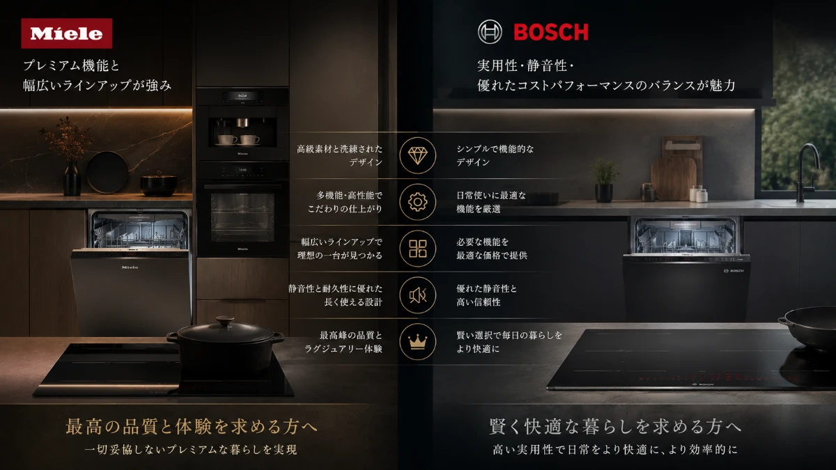 Miele（ミーレ）とBOSCH（ボッシュ）の違い