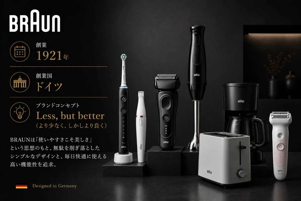 海外高級家電ブランド BRAUN(ブラウン)ブランド概要