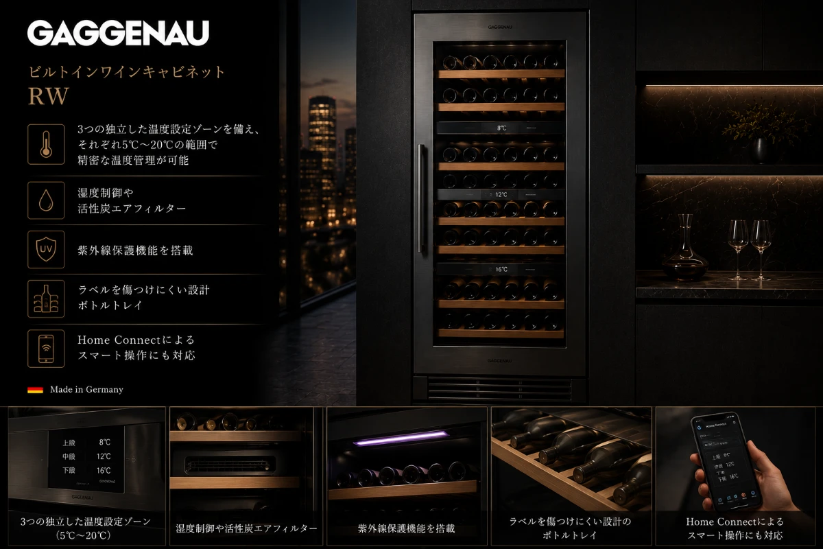 世界の高級家電ブランド|GAGGENAU(ガゲナウ)ビルトインワインキャビネット RW