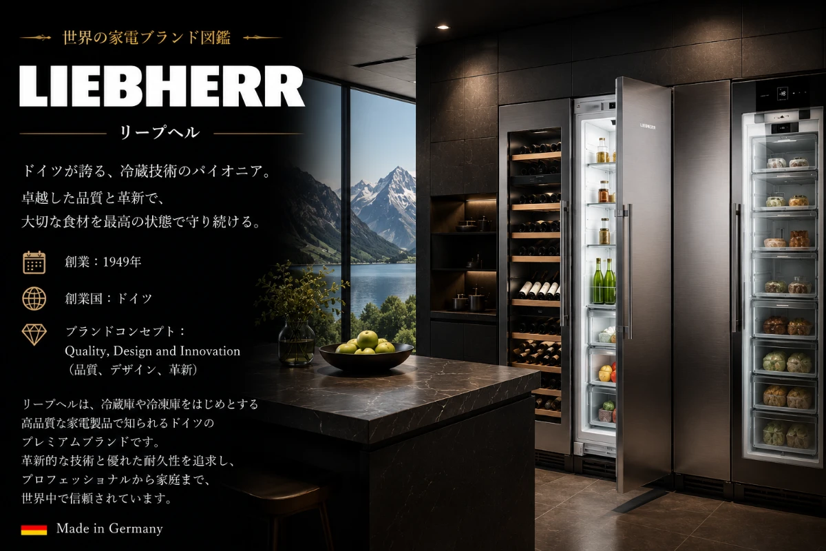 世界の高級家電ブランド図鑑 LIEBHERR(リープヘル)|ドイツ