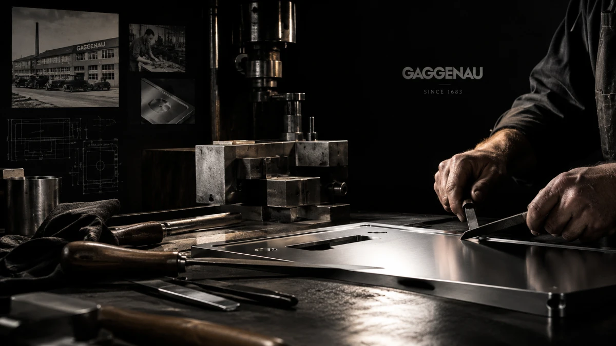 GAGGENAUの金属加工の歴史を感じさせる工房のイメージ