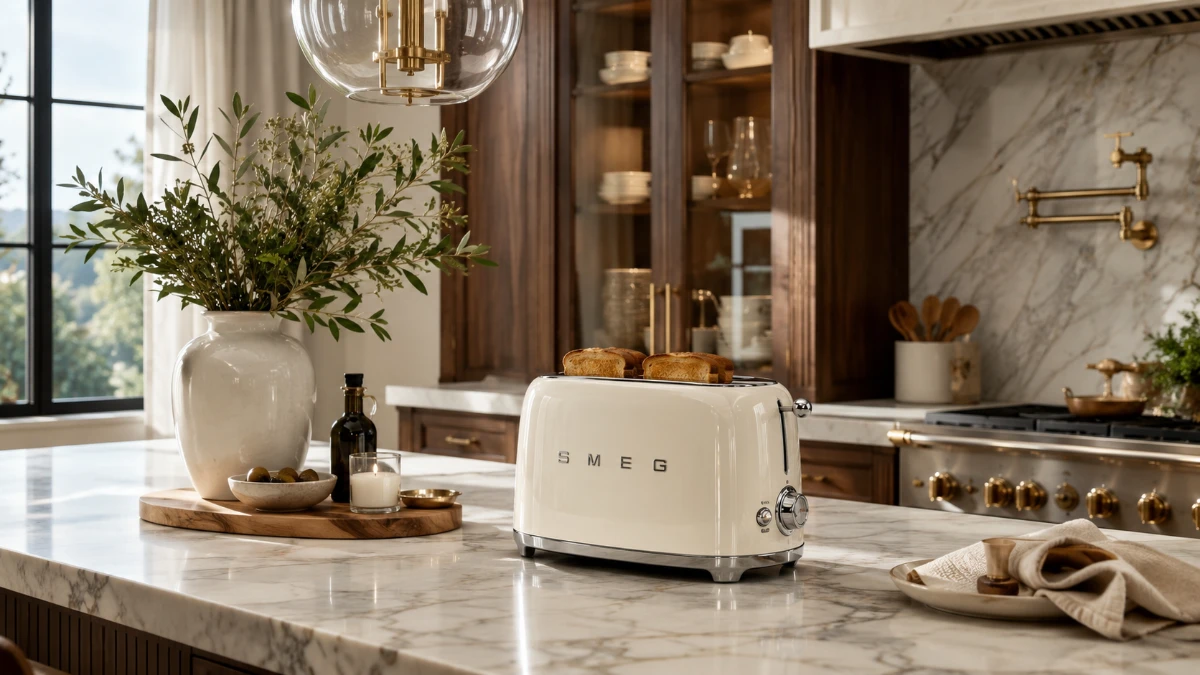 SMEG(スメッグ)のレトロなトースター