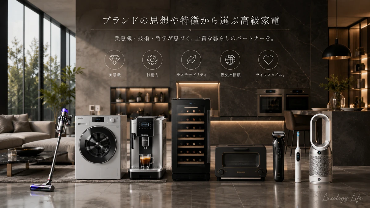 ブランドの思想や特徴から選ぶ高級家電