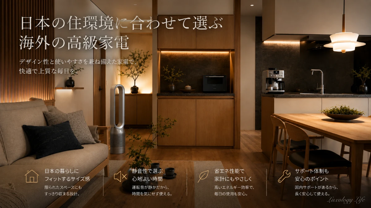 日本の住環境に合わせて選ぶ海外の高級家電