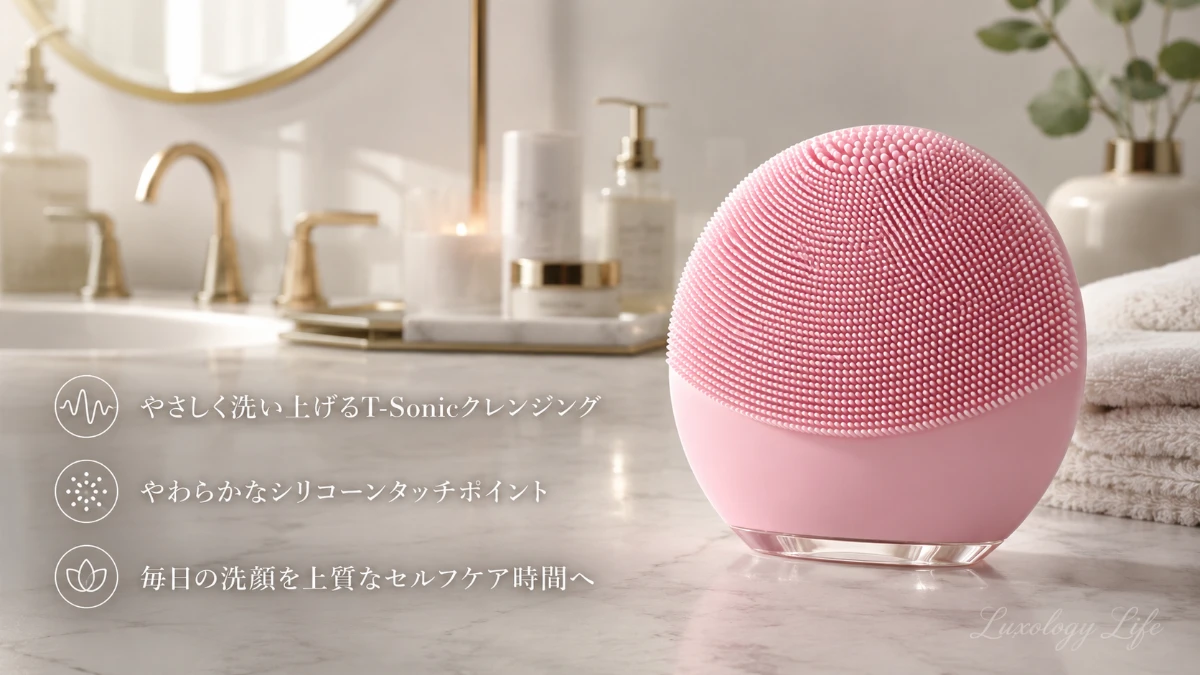 FOREO LUNA 4が洗面台に置かれている様子
