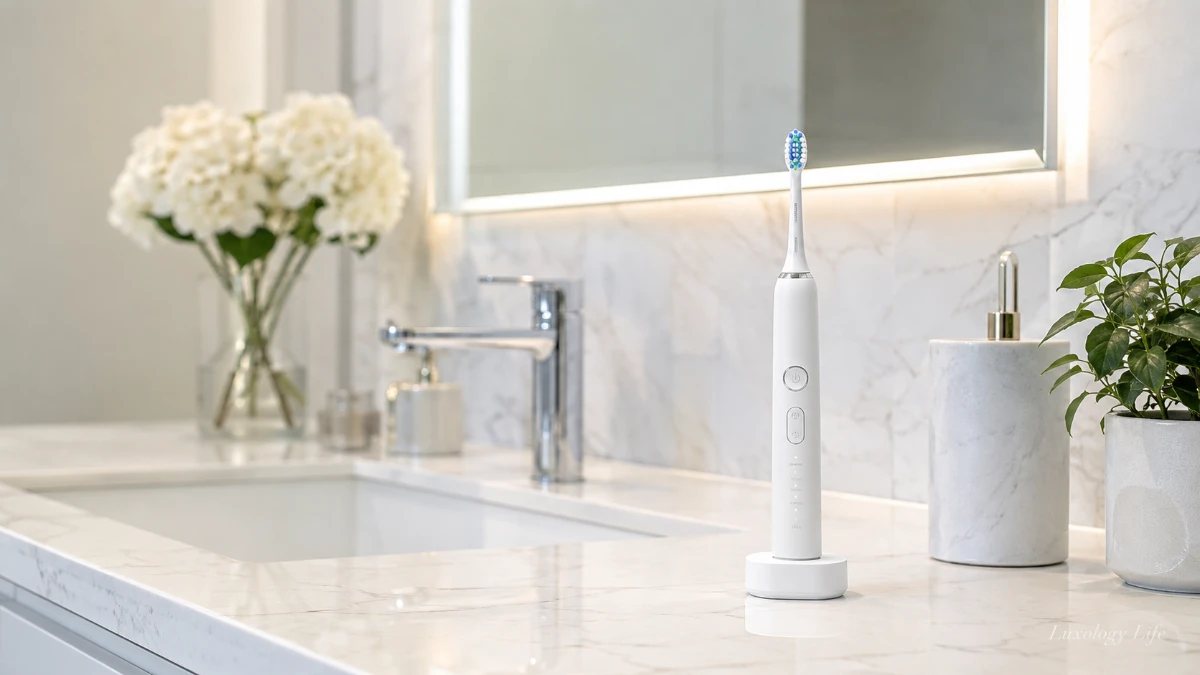 Philips Sonicare プロテクトクリーン 6500が洗面台に置かれた様子